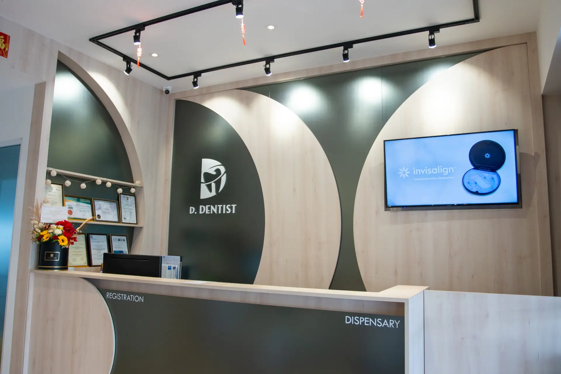 D Dentist's lobby in their Third Mile branch in Kuching