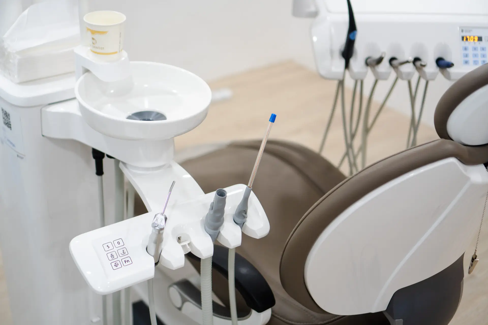 Surgical Chair and tools at D Dentist's Third Mile branch in Kuching