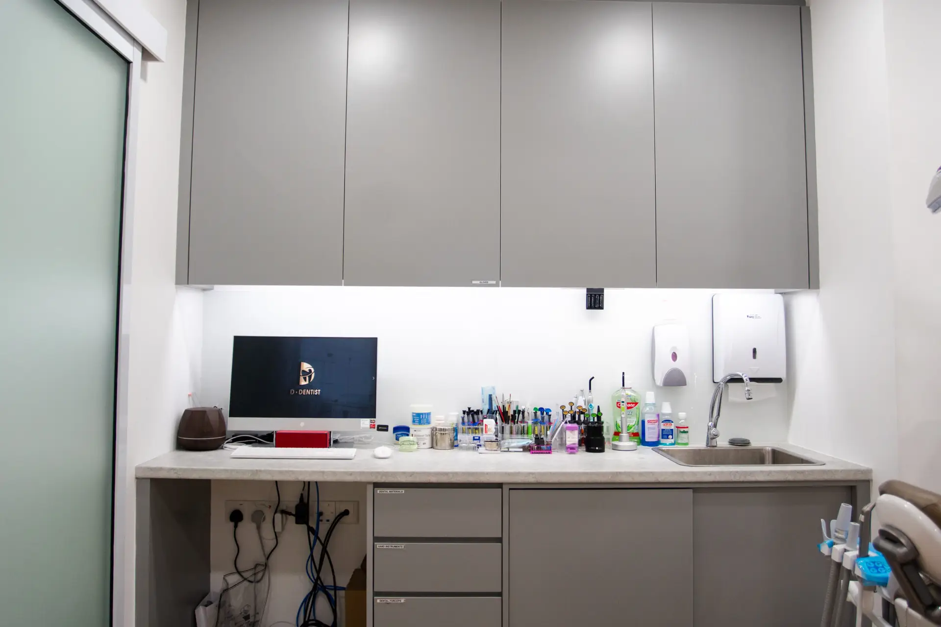 Equipment in D Dentist's modern surgical room in their Third Mile branch, Kuching.